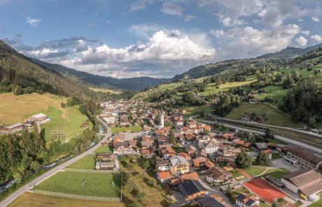 Gemeinde Küblis in der Vogelperspektive